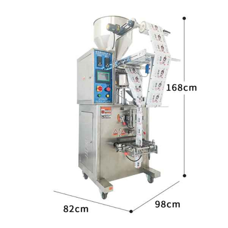 Automated granular product packaging machine 280