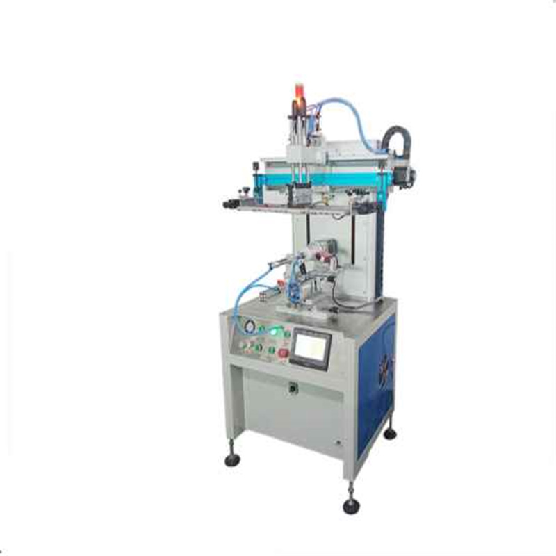 Semi auto screen printing machine for plastic tubes syringes