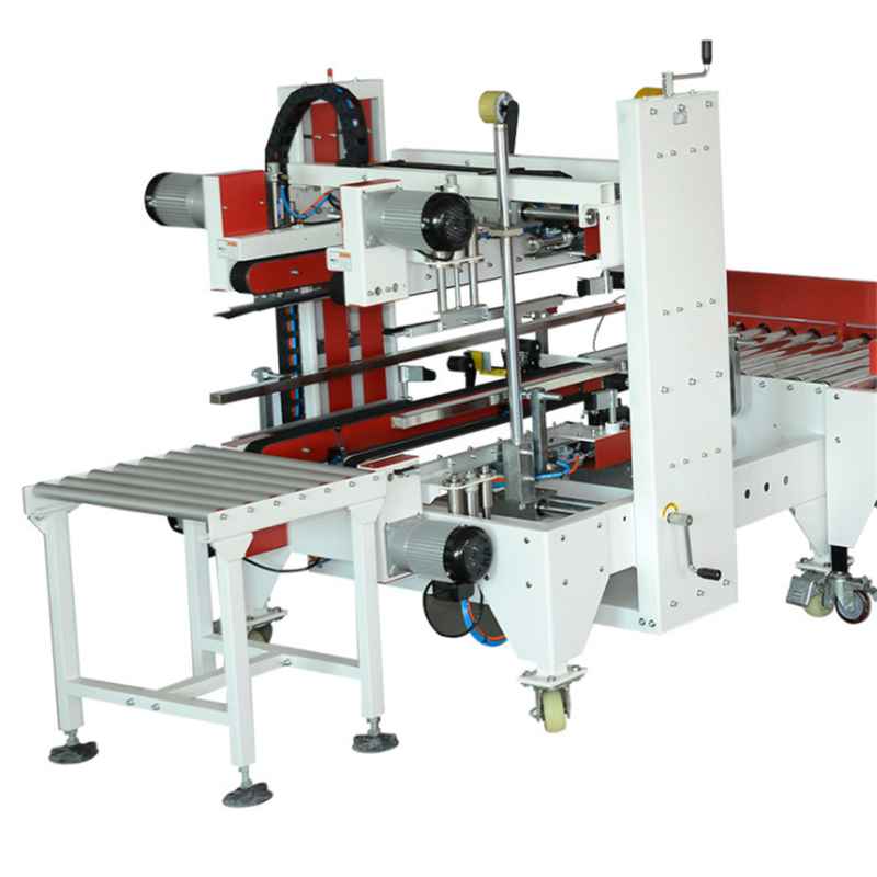 Automatic H shape 4 corner edge carton sealing taping machine