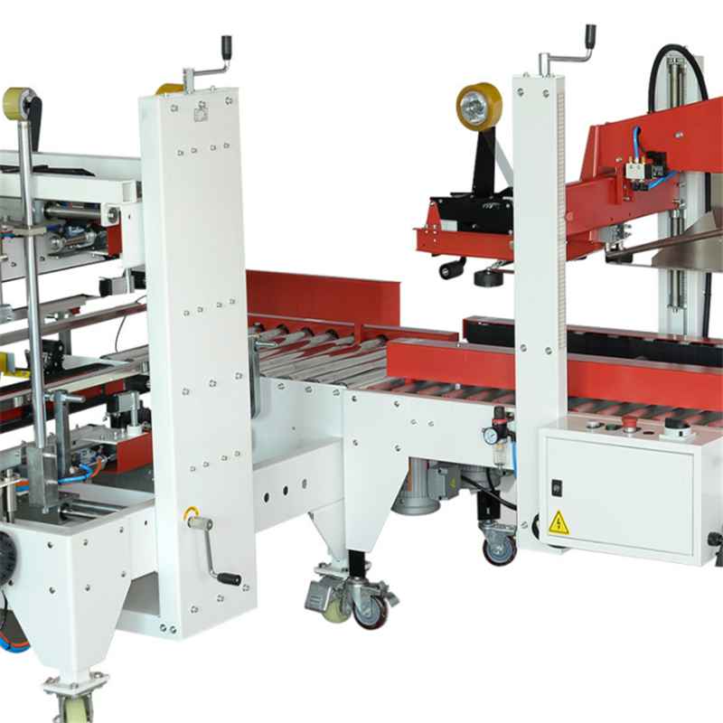 Automatic H shape 4 corner edge carton sealing taping machine