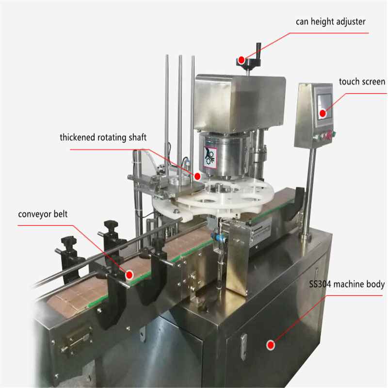 Automatic can seaming sealing closing machine