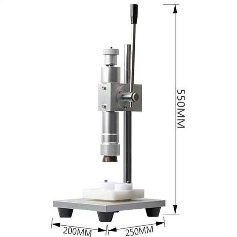 Manual aerosol can crimping machine