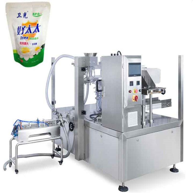 AZONE MACHINERY--Factory for Rotary premade pouch liquid paste filling ...
