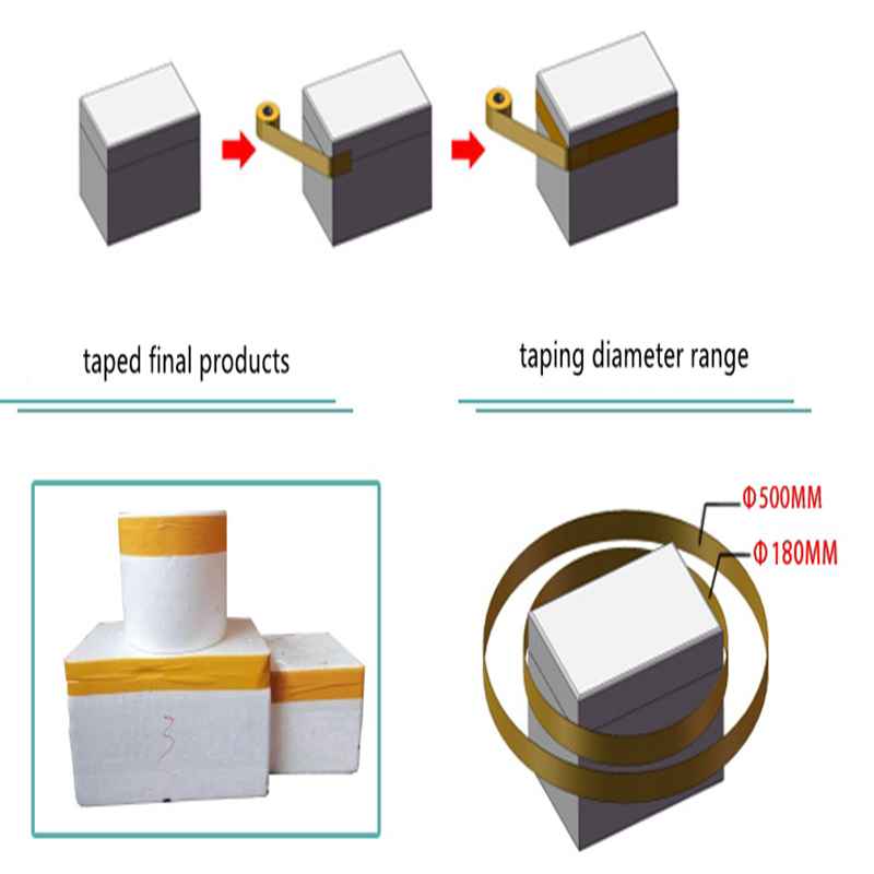 Automatic foam box taping tape sealing machine