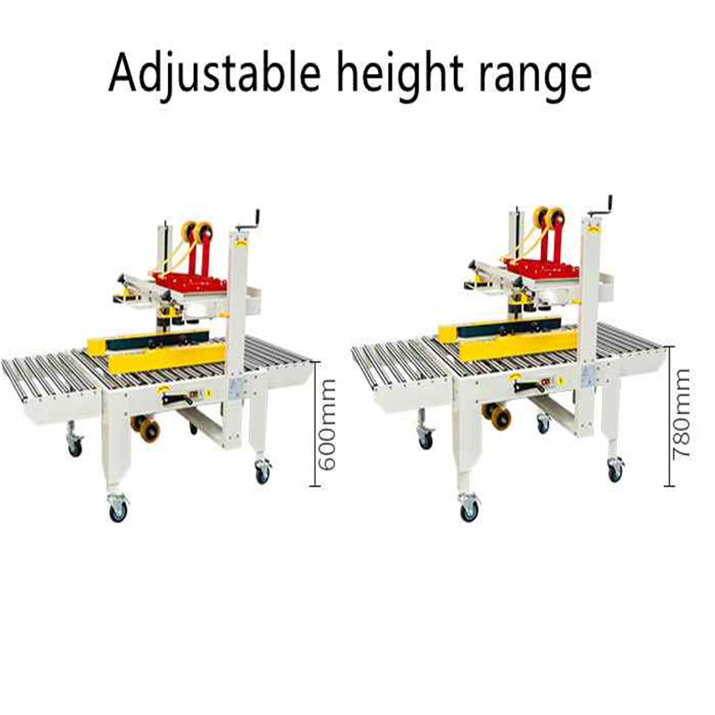 Carton two taping each side top bottom tape shut machine