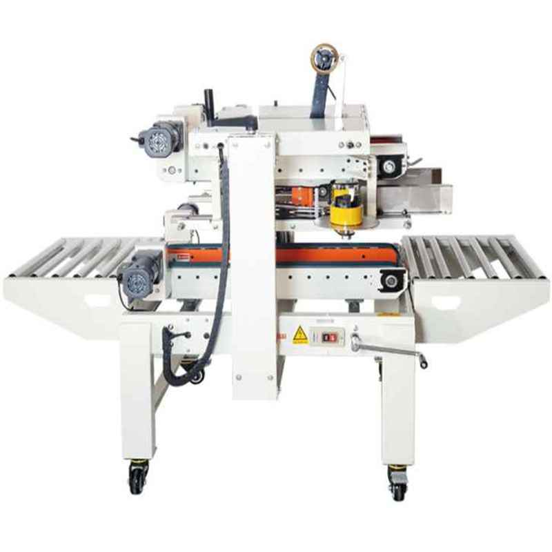 Automatic foam box top sides taping machine