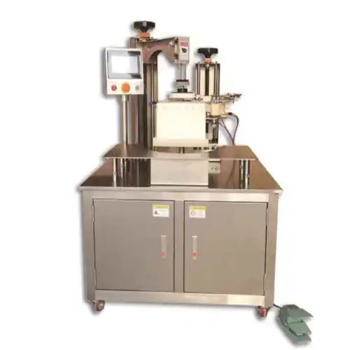 Semi auto foam box lid taping machine