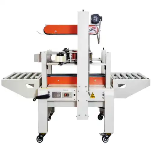 Automatic foam box lid sides taping machine