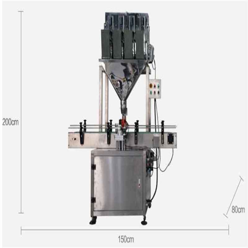 Automatic 4 head linear weighing filling machine