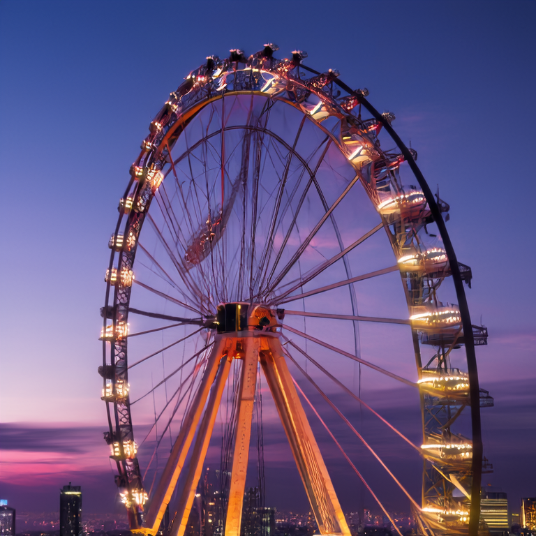 LED Lighting vs Traditional Lighting for Ferris Wheels