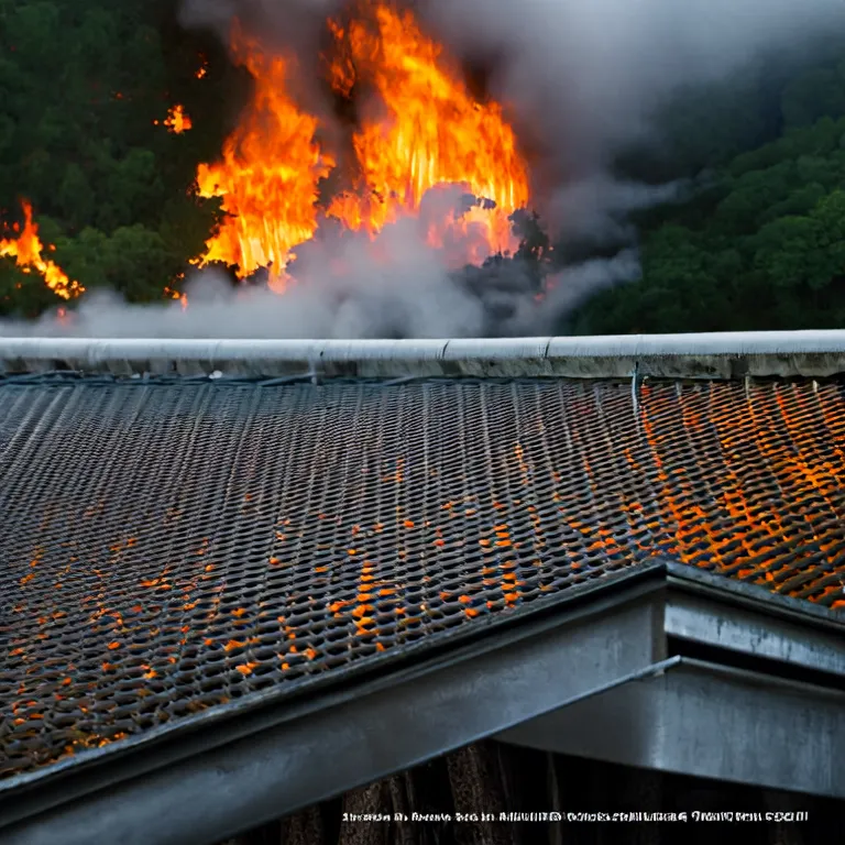 Gutter Mesh in Use