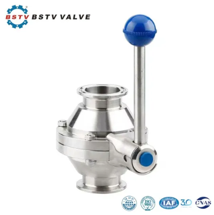 Clamped Butterfly-Type Ball Valve
