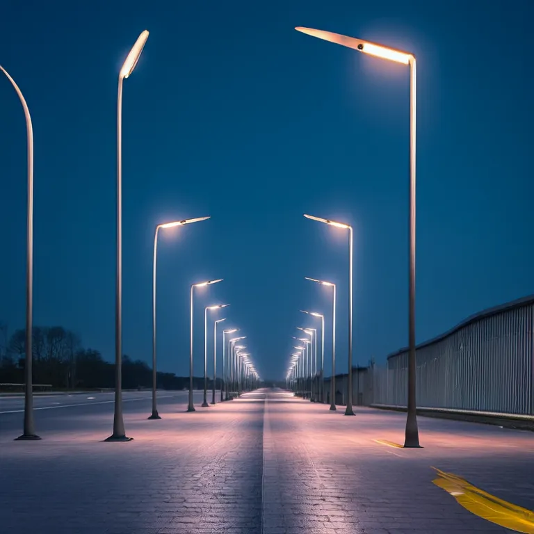 Image des lampadaires LED