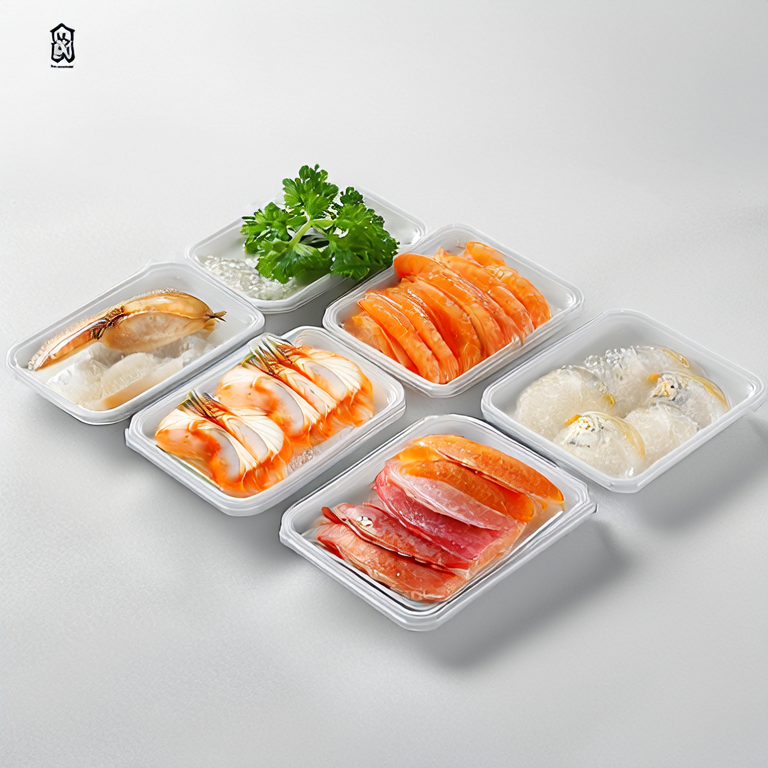 Absorbent food pads for seafood
