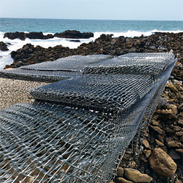 Hot-dip galvanized gabion cages