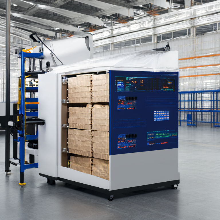 Intelligent Pallet Wrapping Machine in operation