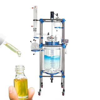 Jacketed glass reactors are designed for synthetic reaction of different types of materials in a controlled temperature and vacuum environment. Each reactor features adjustable stirring speeds and a constant pressure feeding funnel that allows you to add material to the vessel at a uniform and controlled speed.