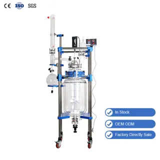 The capacity of a glass reactor can range from a few milliliters to several liters.