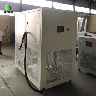 The recirculating heater chiller is designed to maintain a stable temperature range, ensuring accuracy and consistency in experiments.
