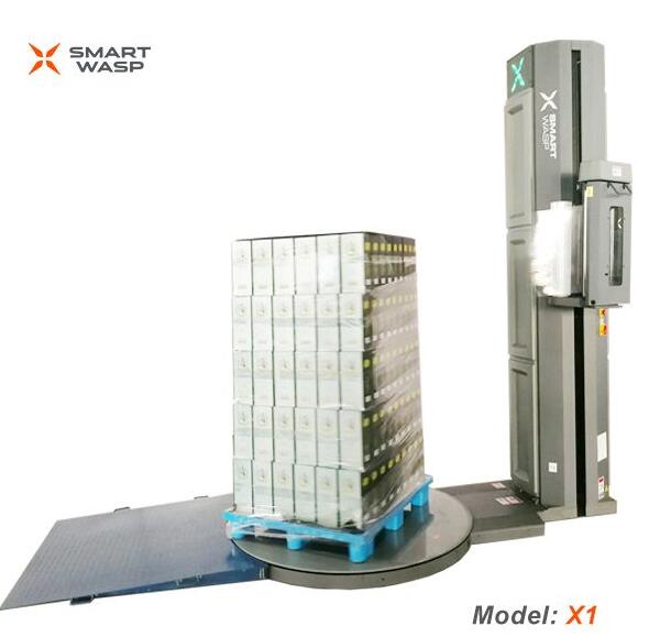 Maximize the protection of your palletized shipments with our Stretch Wrapping Machine, featuring advanced technology for precise and consistent wrapping.