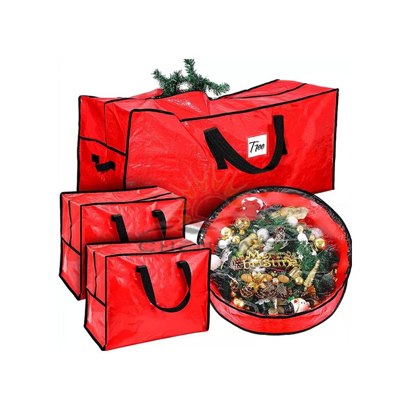 Storage Bags: Designed to hold and organize supplies like your Christmas tree, our storage bags provide a convenient solution for storing and transporting items. Product materials, accessories and sizes can be customized.