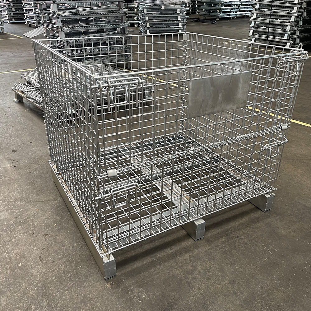 Store and transport goods efficiently with a Foldable Mesh Container.