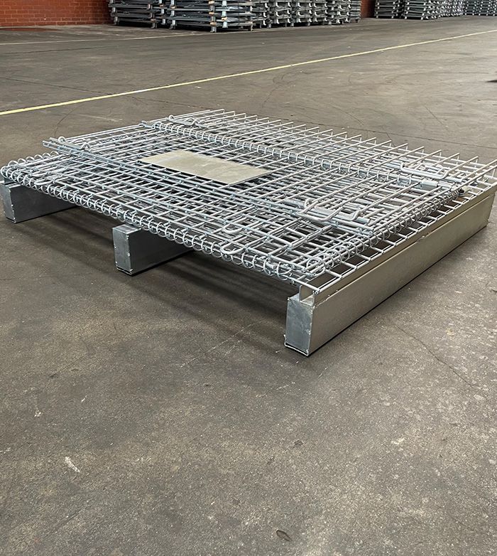 An Industrial Wire Mesh Container is designed for heavy-duty applications.