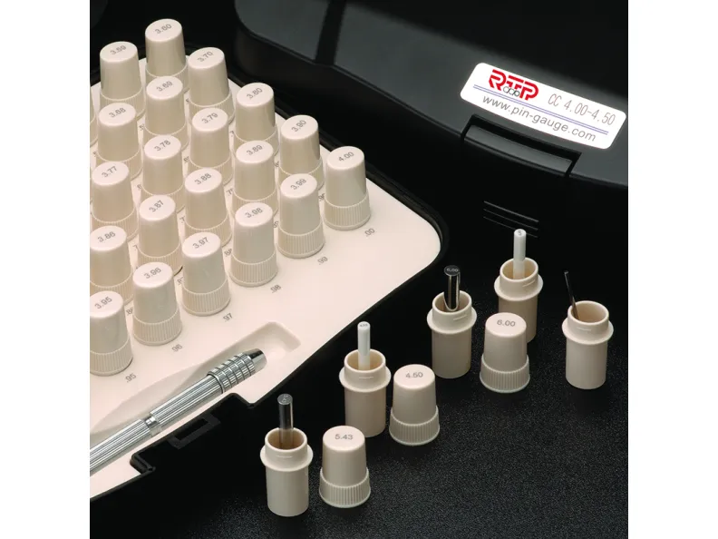 NIST traceable pin gauge set