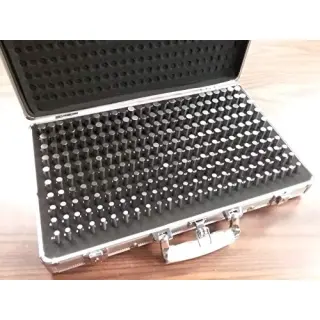 Features of Pin Gauge: Standard pin gauge class 1. The nominal dimensions are displayed on the plastic case. Applications of Pin Gauge: Measuring the inner diameter of holes.