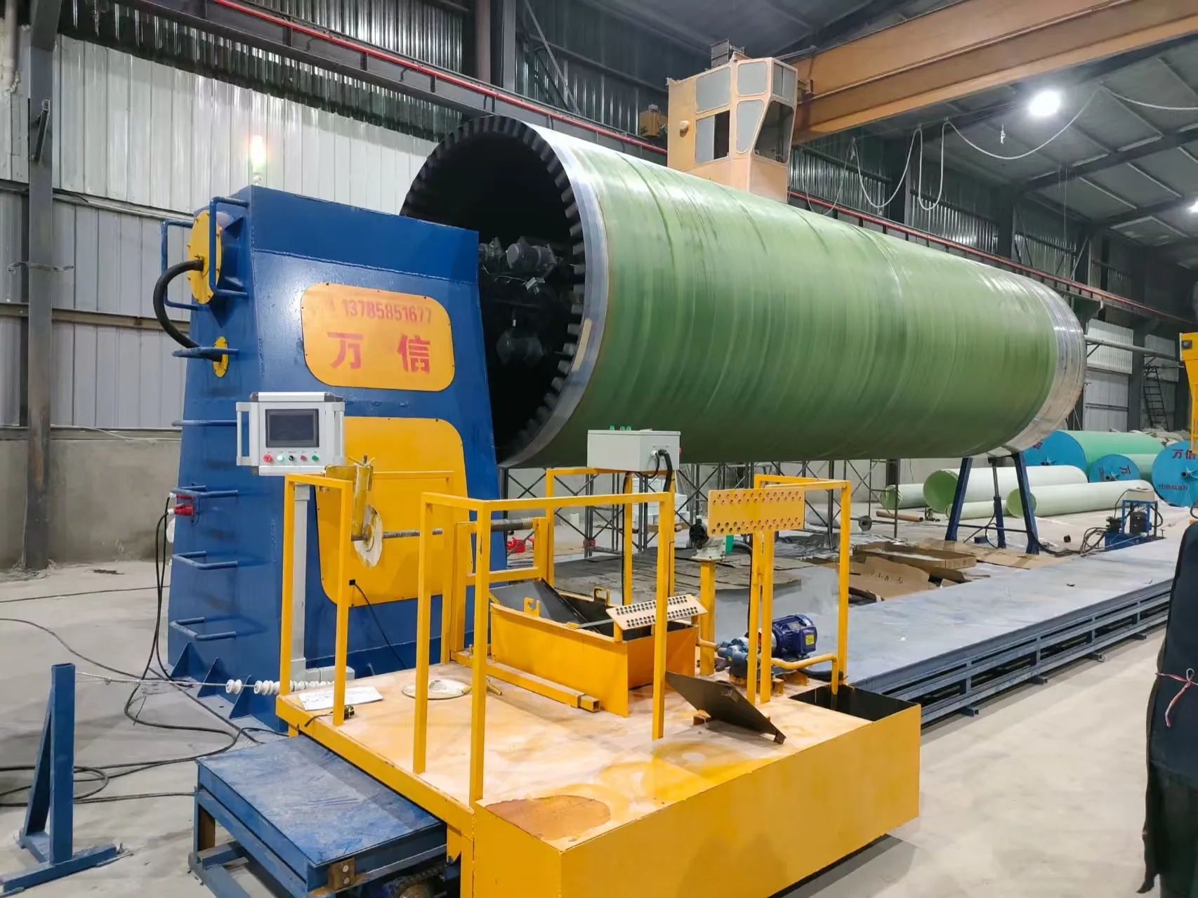 Malaysia FRP Storage Tank Shell Variable-Diameter Mold Delivery ...