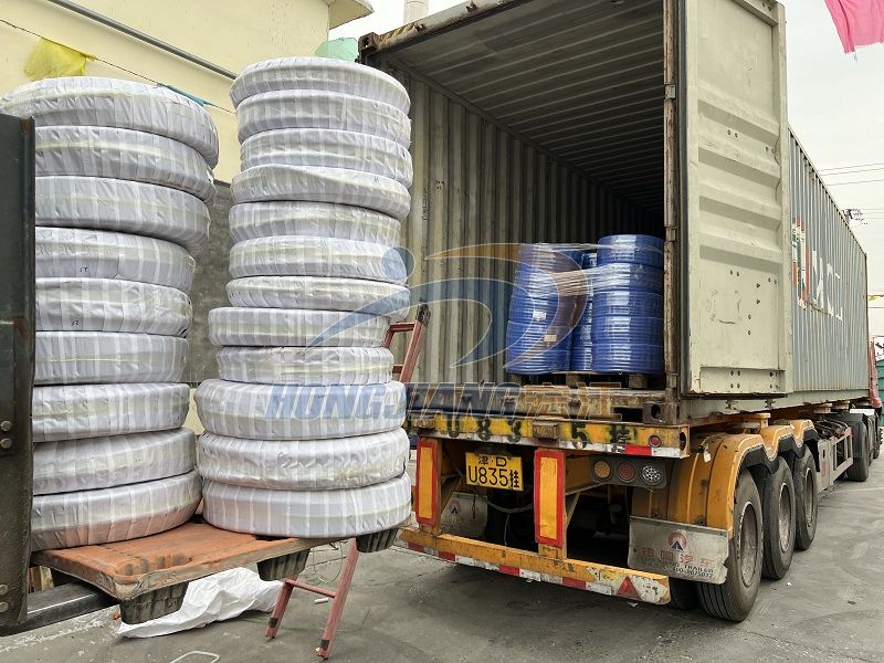 LUHONG Hoses Shipped, Containerized, Sent to Mongolia