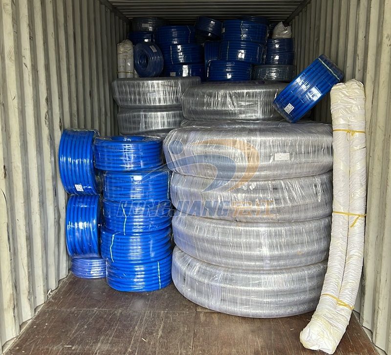 LUHONG Hoses Shipped, Containerized, Sent to Mongolia