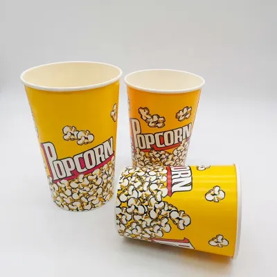 Large Capacity Popcorn Bucket Disposable Paper Cup