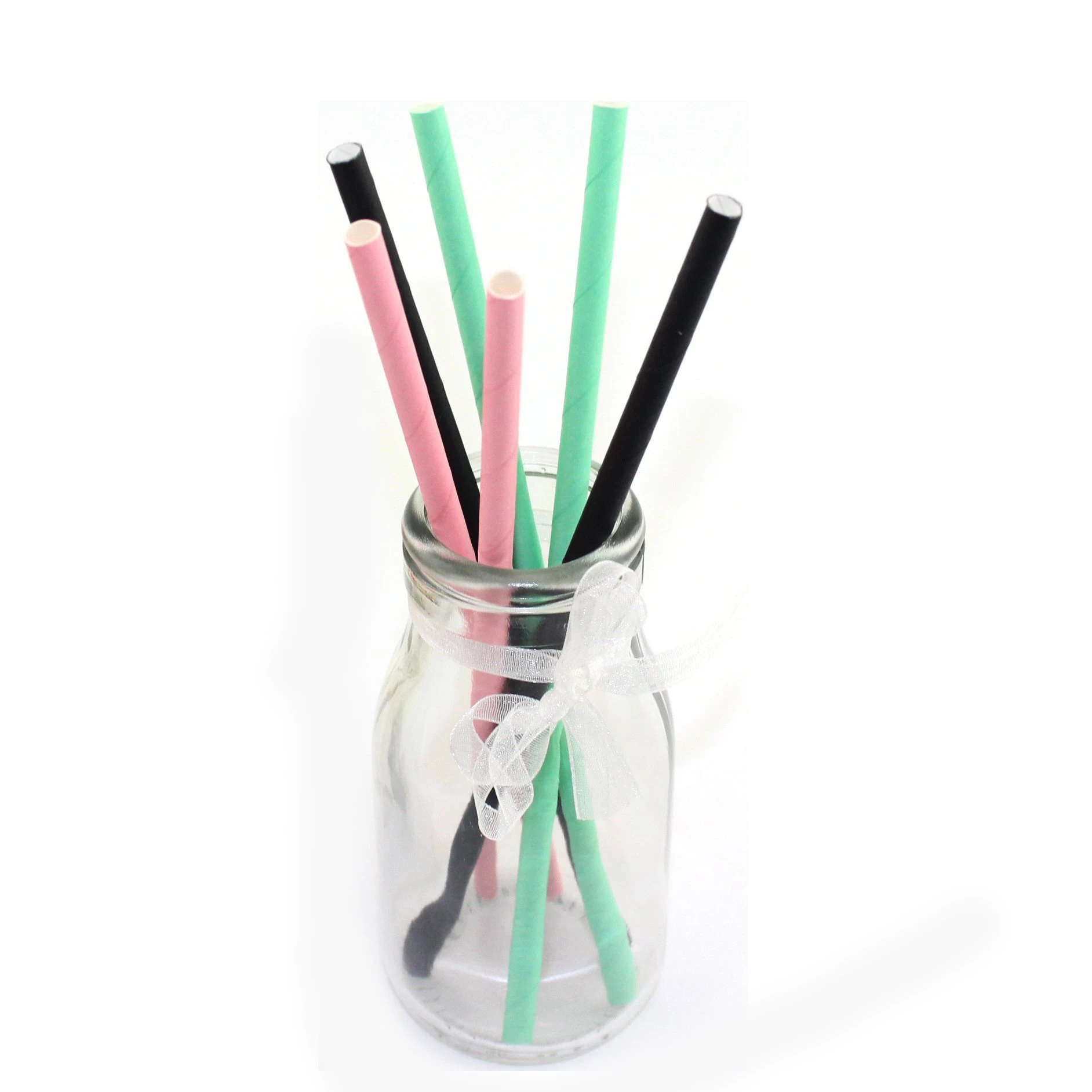 Disposable Multi Colored Eco Friendly Paper Straws for Drinking