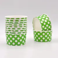Custom Print Disposable Yogurt Paper Bowl Ice Cream Cup