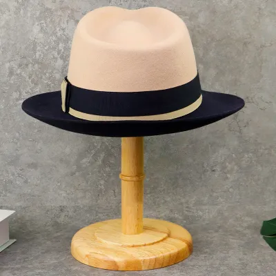 Cappello Fedora personalizzato in lana di prodotti di lana di pregevole fattura