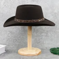 Cappello da cowboy in feltro di lana australiano al 100% di alta qualità di nuova moda