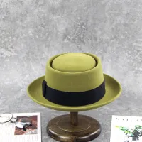 LiHua Ribbon Bow Accessory Wool Felt Hat Porkpie hats
