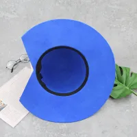 Blue Wool Felt Hat Wide Brim Wholesale Floppy