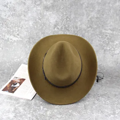 LiHua Manufacturer Custom Wool Cowboy Hats