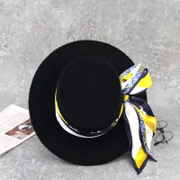 Quality Black Boater Hat Accept Custom Rabbit Hats
