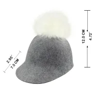 Lady And Fascinators 2021 Winter Gray Colour Hat