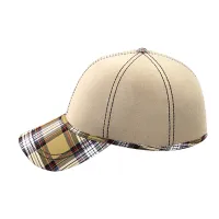 Baseball Hats Custom Plaid Pattern