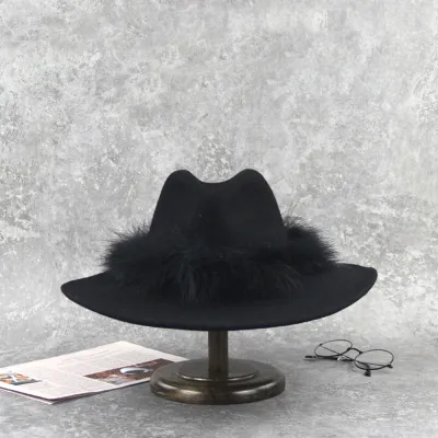Wide Brimmed Wool Felt Hat