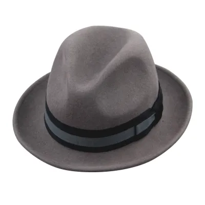 Wool Felt Hat Grey Hat Fedora