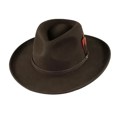 Wide Brim Luxury Custom Fedora Hats High Quality
