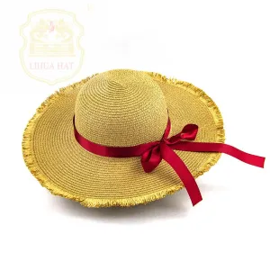 LiHua New Fashion Straw Hat Summer Women With Custom Logo Straw Lifeguard Hats