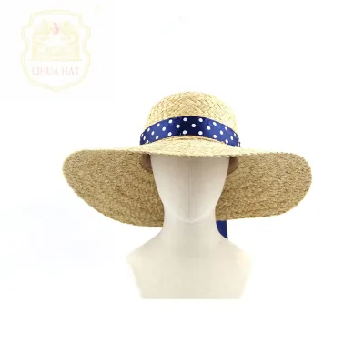 LiHua High Quality New Design Straw Hats Wholesale Raffia Summer Beach Hats