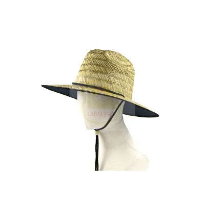 Summer Wavy Beaded Straw Hat