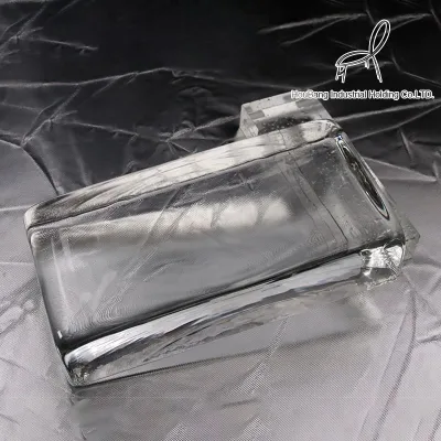 Transparent hot-melt glass brick
